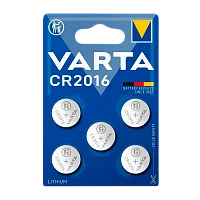 Батарейка Varta ELECTRONICS CR2016 BL5 Lithium 3V (6016) (5/50/500)