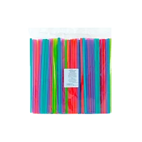 Трубочка, 8 х 240 мм, прямая, цветная, 250 шт/уп, AVIORA (1/24)