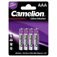 Батарейка Camelion ULTRA LR03 AAA BL4 Alkaline 1.5V (4/48/1152)