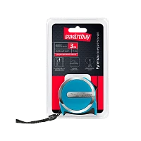 Рулетка измерительная Smartbuy Tools 3м*16мм пластик фиксатор ударопрочный корпус голубой (1/96)