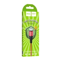 Кабель HOCO X38 USB (m)-microUSB (m) 1м 2.4A нейлон красный (1/30/300)