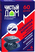 Ловушка от тараканов Чистый дом усиленного действия 6шт. (1/50)