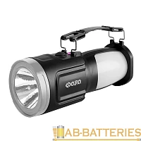 Фонарь туристический Фаzа AccuF8-L1W/L24 1W 1+24LED от аккумулятора черный (1/20/40)