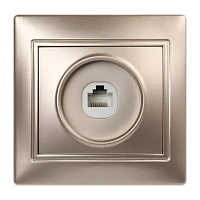 Розетка Smartbuy телефонная 1-местная шампань "Венера"