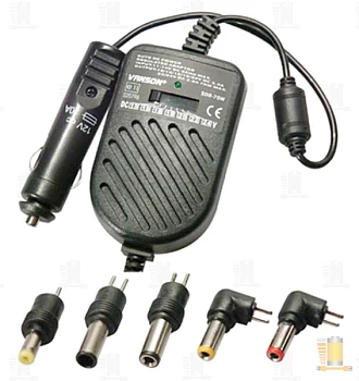 Блок питания автомобильный Vanson SDR-70W  AP-1 2900-3500 mA, для ноутбуков, 6 разъемов