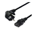Кабель питания GoPower евровилка CEE 7/7-C13 (f) 3.0м ПВХ 0.75мм черный (1/50)