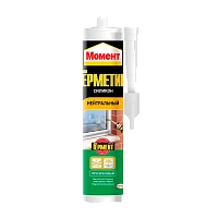 Герметик Момент 280мл силиконовый нейтральный прозрачный (1/12)