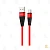 Кабель Borofone BU10 USB (m)-Type-C (m) 1.0м 2.4A красный (1/63/252)