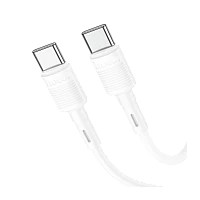 Кабель HOCO X83 Type-C (m)-Type-C (m) 1м 3.0A 60W ПВХ белый (1/33/330)