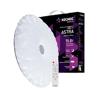 Светильник настенно-потолочный Космос ASTRA Premium 75W 230V LED накладной пульт ДУ белый (1/5)