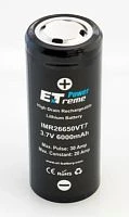 Аккумулятор ET IMR26650VT7 PK2 6000мАч, высокая токоотдача, 20/30A, 26.2*65.5mm, Li-Ion