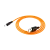 Кабель HOCO X21 Plus USB (m)-Type-C (m) 1.0м 3.0A силикон черный оранжевый (1/28/168)