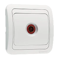 Розетка TV Makel Mimoza 1гн. белый 12007 (1/12)