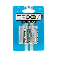 Батарейка Трофи LR14 C BL2 Alkaline 1.5V (2/12/96/6720)