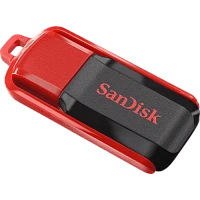 Флеш-накопитель SanDisk Cruzer Switch CZ52 32GB USB2.0 пластик черный красный