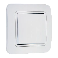 Выключатель Makel Lillium 1-клав.10A пластик белый 70001 (1/12)