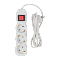 Сетевой фильтр Старт ZV S 3р.С/З 10A 1.5м ПВС 3x0.75мм² с выкл.