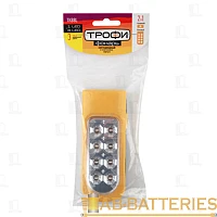 Фонарь туристический Трофи TKB8L 0.5W 9LED от батареек желтый (1/25/300)