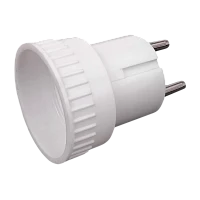 Сетевой переходник Toker 1S универсальный 6A 1р.Б/З белый (1/100)