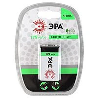 Аккумулятор бытовой ЭРА Крона 6F22 9V BL1 NI-MH 175mAh (1/10/80/3840)