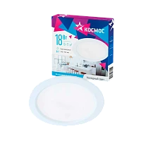 Светильник светодиодный Космос DownL18W6400K 18W 220V IP20 потолочный белый (1/40)