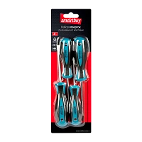 Набор отверток 4 штуки, шлицевые и крестовые, намагниченный наконечник, CR-V, Smartbuy Tools/32