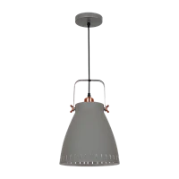 Светильник потолочный Camelion PL-428L New York 60W 230V E27 подвес серый (1/6)