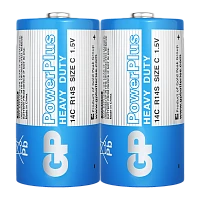 Батарейка GP PowerPlus R14 C Shrink 2 Heavy Duty 1.5V (2/24/480) R