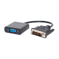 Кабель Cablexpert DVI-D 25 (m)-VGA (f) 0.2м ПВХ черный в пакете