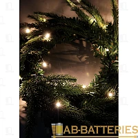 Гирлянда Космос "Еловый венок" 30LED лампочки нить белый (1/5)