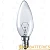 Лампа накаливания Navigator E14 40W 230V свеча прозрачная (1/10/100)