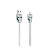 Кабель HOCO U14 USB (m)-microUSB (m) 1.2м 2.4A силикон серый (1/50/300)
