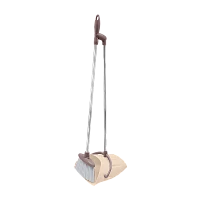 Щетка для пола Рыжий кот BROOM с совком бежевый (1/12)