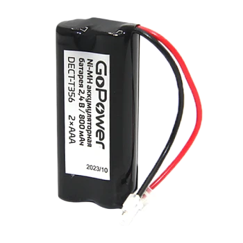 Аккумулятор для радиотелефонов GoPower T356 PC1 NI-MH 800mAh (1/15/300)
