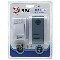 Беспроводной звонок ЭРА C31 белый (1/60/720)