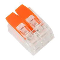 Компактная соединительная клемма 2-х проводная с рычажками (цена за 1 шт.) (100/6000)