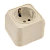 Розетка Makel Siva Ustu 1гн. 16A С/З кремовый 45208 (1/10)