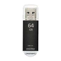Флеш-накопитель Smartbuy V-Cut 64GB USB3.0 пластик черный