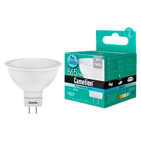 Лампа светодиодная Camelion JCDR GU5.3 9W 4000К 220V софит матовая (1/5/100)