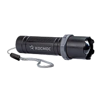 Фонарь универсальный Космос 117Lit 1W LED от аккумулятора IP53 3 режима+ZOOM черный (1/144/288)