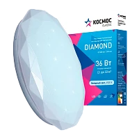 Светильник настенно-потолочный Космос DIAMOND Classic 36W 230V LED IP40 накладной белый (1/20)