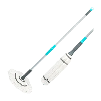 Швабра для пола Рыжий кот "ТВИСТ PRO" 134см телескопическая с насадкой из микрофибры MopM12 (1/24)