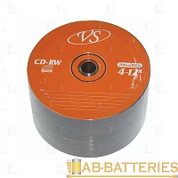 Диск CD-RW VS 700MB 4-12x 25шт. Б/УП 