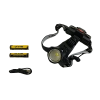 Фонарь налобный Без бренда HT-692-P70 от аккумулятора 3 режима черный