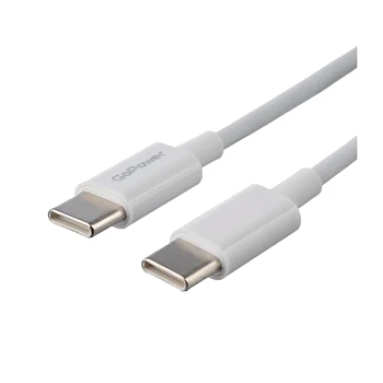 Кабель GoPower GP10TT-100W Type-C (m)-Type-C (m) 1м 100W белый (1/200/800)