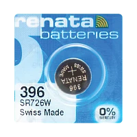 Батарейка Renata 396 (SR726W) Silver Oxide 1.55V (1/10/100)
