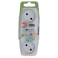 Разветвитель ЭРА SP 3р.Б/З 16A белый (1/10/60)