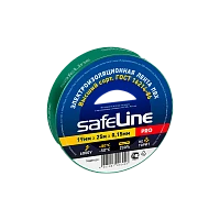 Изолента Safeline 19мм*25м ПВХ зеленый (10/160)