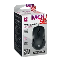 Мышь проводная Defender MB-580 Standard классическая USB черный (1/100)