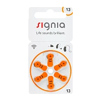 Батарейка Siemens Signia ZA13 BL6 Zinc Air 1.45V (6/60/300)